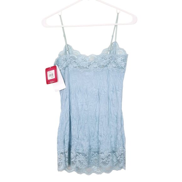 Xhilaration vintage Y2K lace crinkle camisole cami tank top coquette layering - Picture 2 of 8